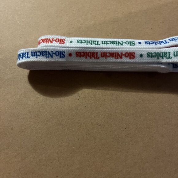 Slo-Niacin Tablets Branded Shoelaces Pharmaceutical Collectible Drug Rep Promo - Picture 2 of 4